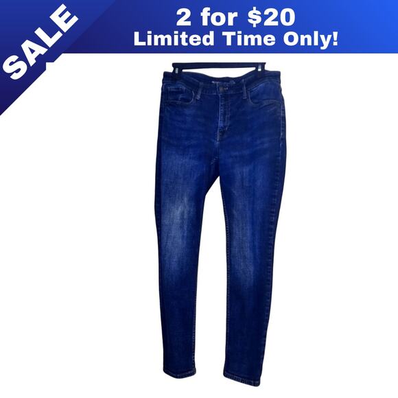 [Sale: 2 for $20!] Old Navy Rockstar Super Skinny Mid Rise Jeans Size 12 - Picture 1 of 8
